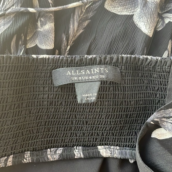 ALLSAINTS Tatum Mia Floral Cut Out Maxi Dress NWOT - Picture 7 of 10